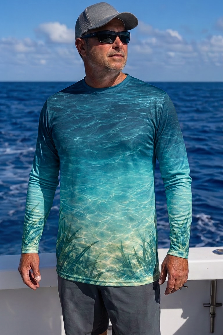 Performance Fishing Long Sleeve - Golden Hour Redfish Marsh - ULS556K image 3