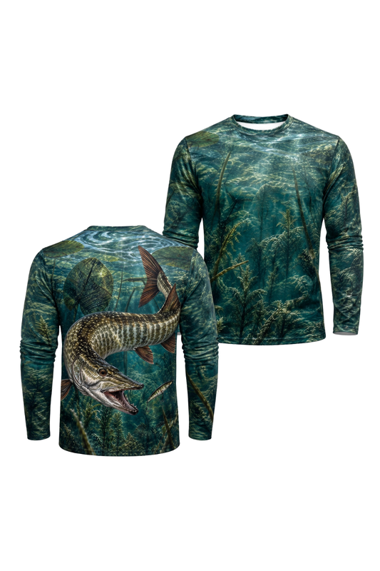 Performance Fishing Long Sleeve - Submerged Weedbed Musky Ambush - ULS557K image 1