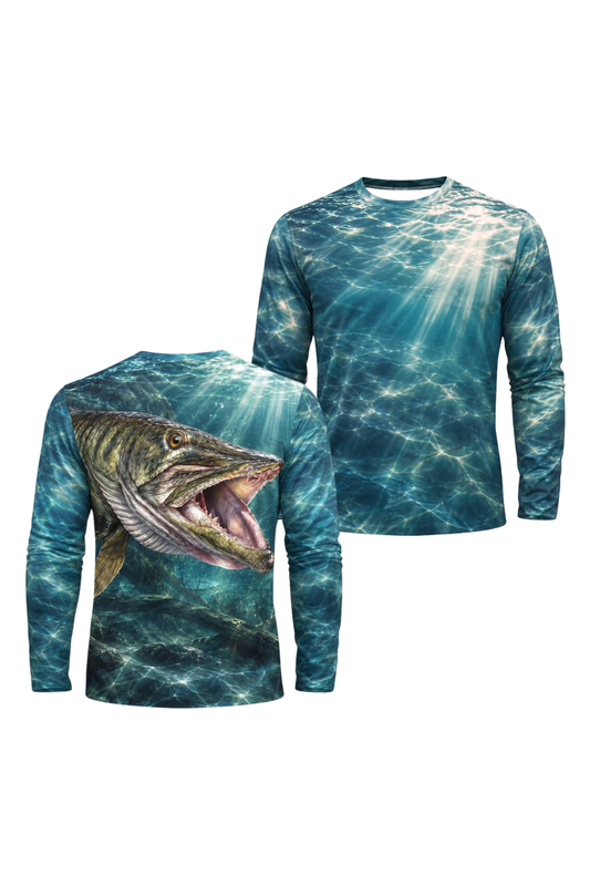 Performance Fishing Long Sleeve - Sunbeam Deep Musky Strike - ULS558K image 1