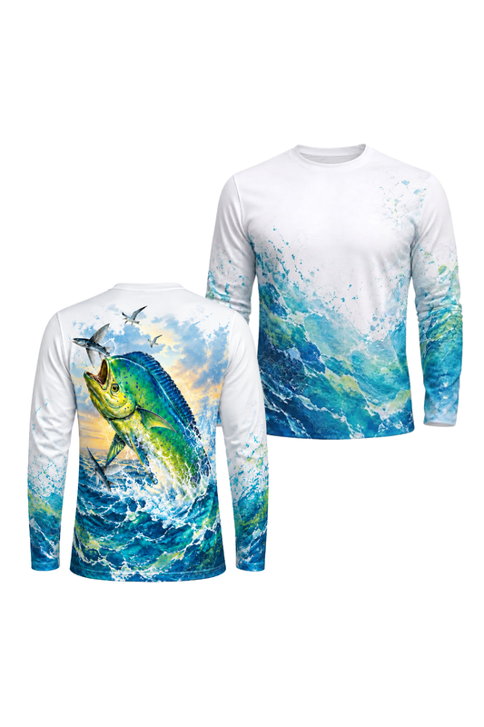 Performance Fishing Long Sleeve - Sunburst Horizon Mahi Breach - ULS569K image 1
