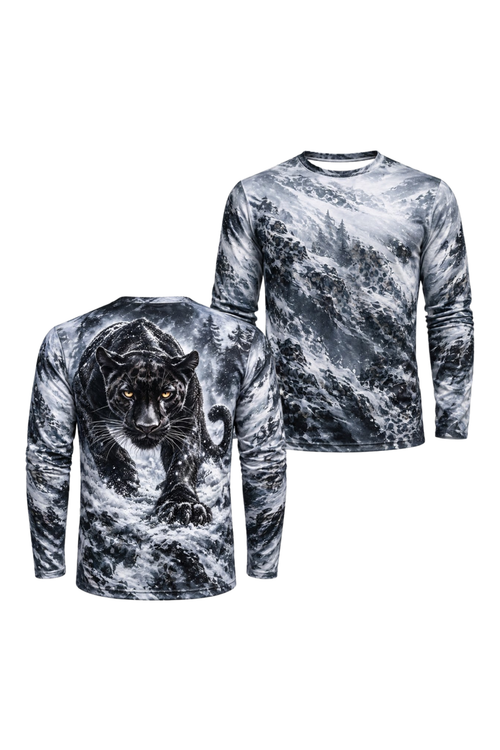 Performance Hunting Long Sleeve - Frozen Ridge Panther Stalker - ULS570K image 1