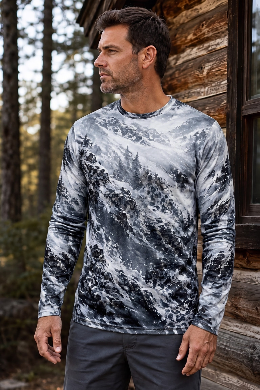 Performance Hunting Long Sleeve - Frozen Ridge Panther Stalker - ULS570K image 3