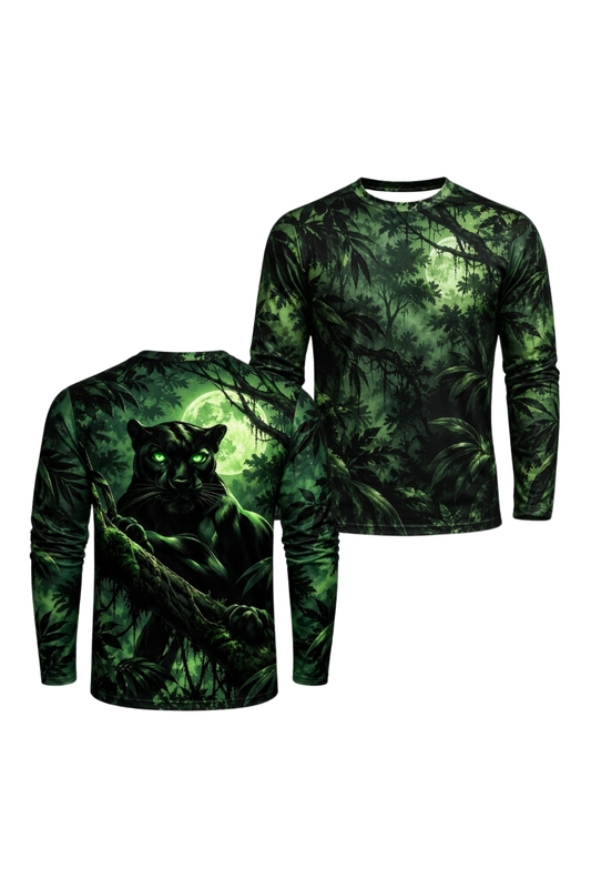 Performance Hunting Long Sleeve - Emerald Jungle Panther Prowl - ULS571K image 1