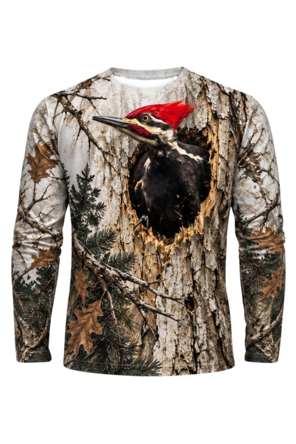 Performance Outdoor Long Sleeve - Crimson Crest Woodpecker Hollow - ULS574K image 5