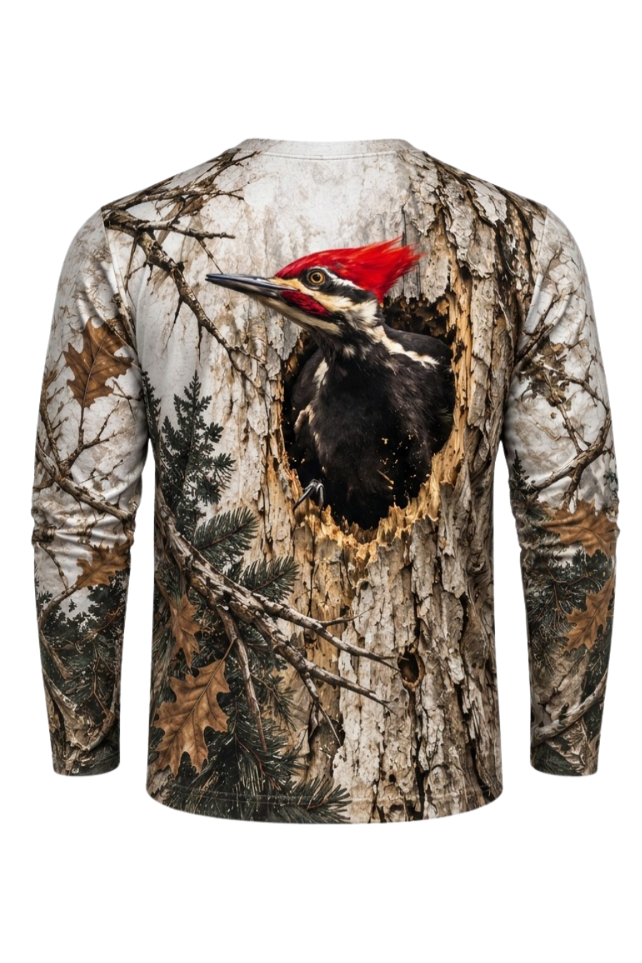 Performance Outdoor Long Sleeve - Crimson Crest Woodpecker Hollow - ULS574K image 6