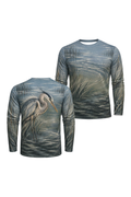 Performance Outdoor Long Sleeve - Misty Marsh Heron Sentinel - ULS575K image 1