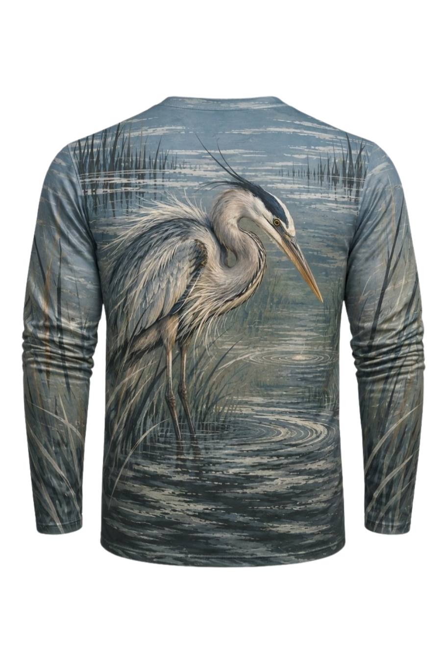Performance Outdoor Long Sleeve - Misty Marsh Heron Sentinel - ULS575K image 5