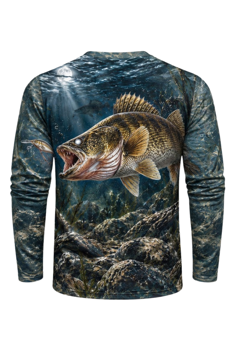 Performance Fishing Long Sleeve - Midnight Reef Walleye Ambush - ULS578K image 5