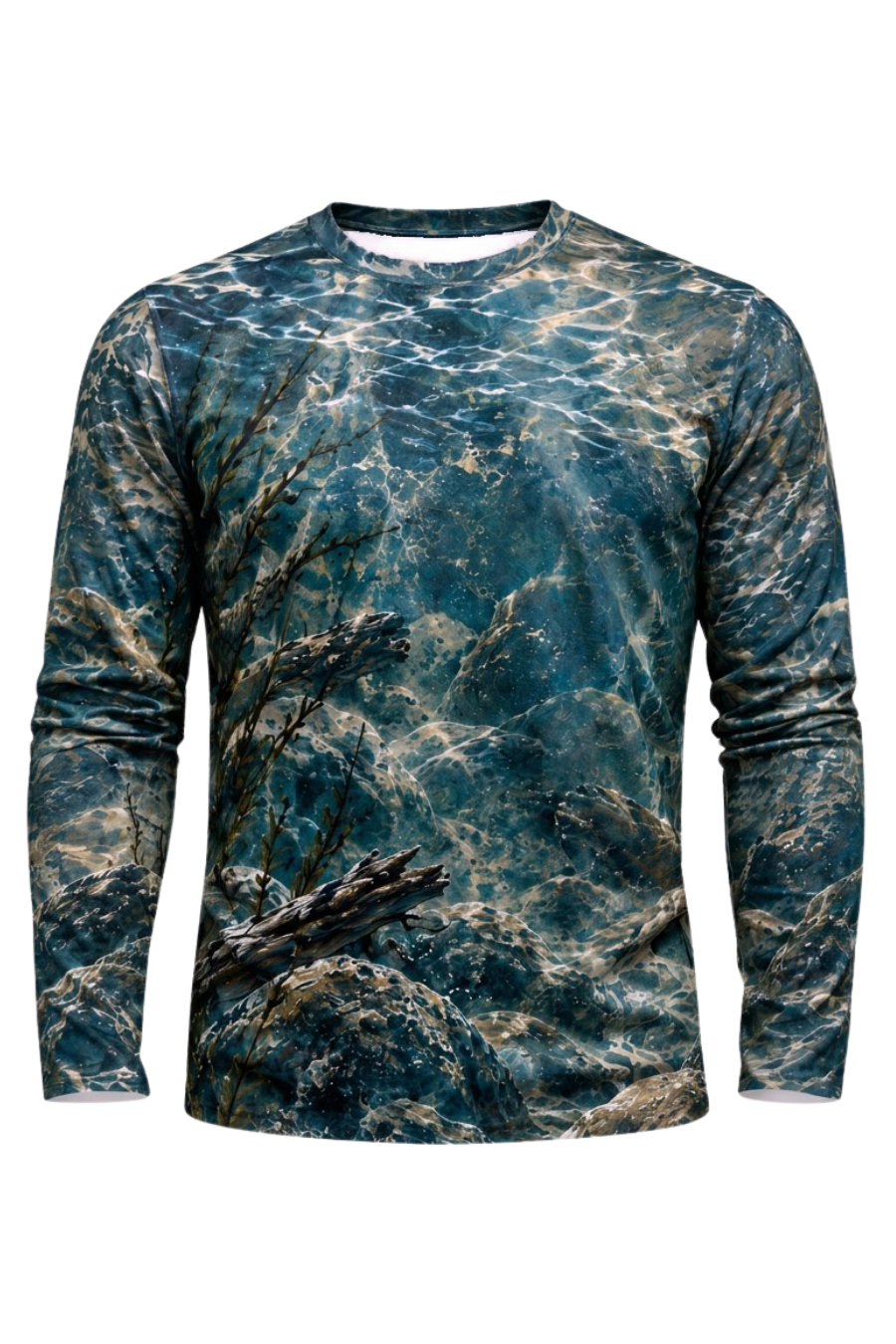 Performance Fishing Long Sleeve - Midnight Reef Walleye Ambush - ULS578K image 6