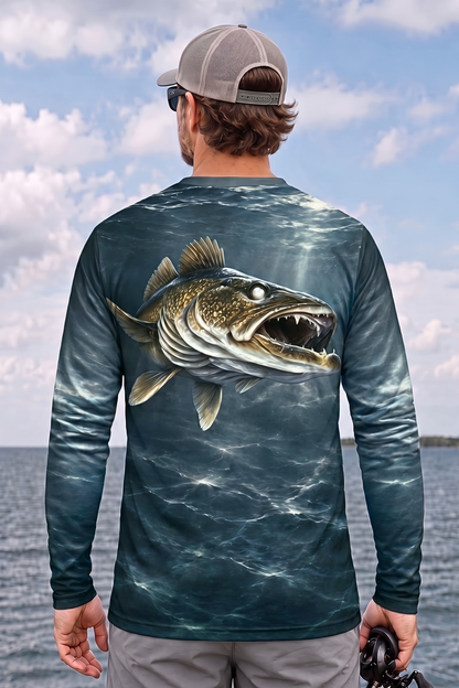 Performance Fishing Long Sleeve - Deep Current Walleye Hunter - ULS579K image 2