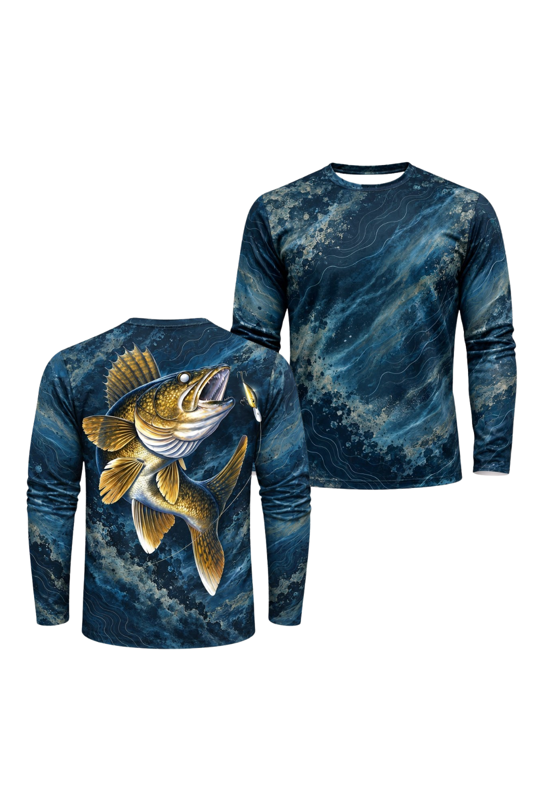 Performance Fishing Long Sleeve - Golden Walleye Surge - ULS580K image 1