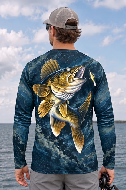Performance Fishing Long Sleeve - Golden Walleye Surge - ULS580K image 2