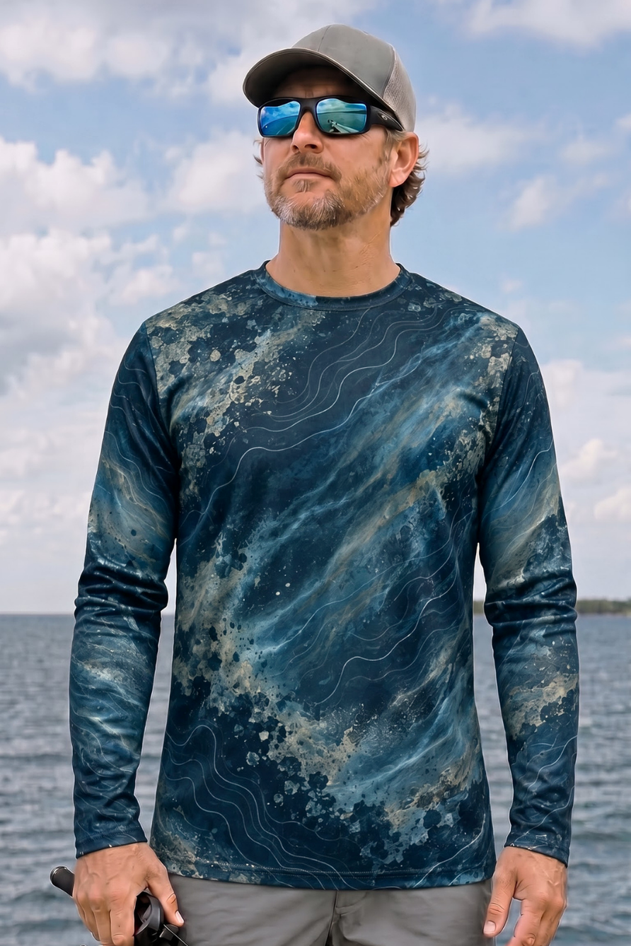 Performance Fishing Long Sleeve - Golden Walleye Surge - ULS580K image 3