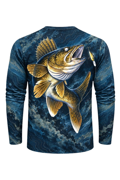Performance Fishing Long Sleeve - Golden Walleye Surge - ULS580K image 5