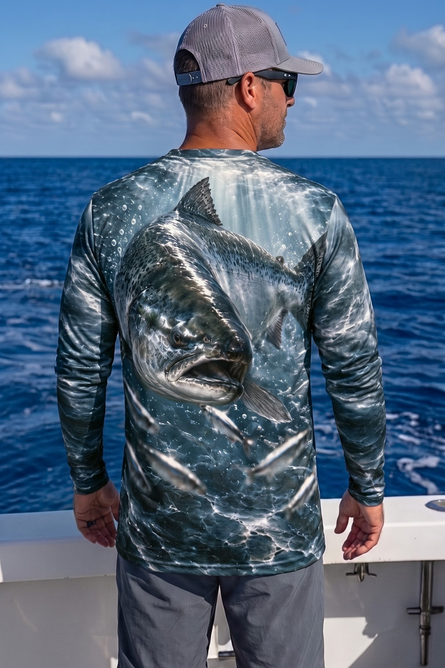 Performance Fishing Long Sleeve - Silver King Salmon Charge - ULS581K image 2