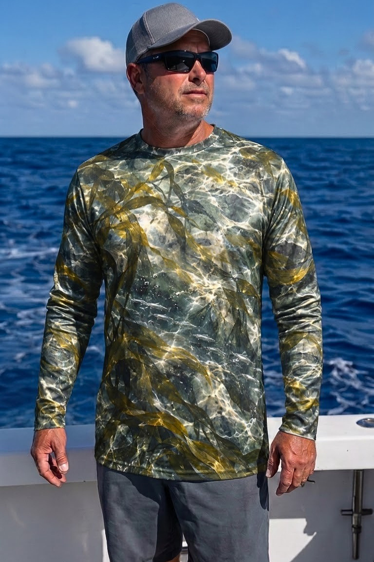 Performance Fishing Long Sleeve - Golden Kelp Salmon Reef - ULS583K image 3