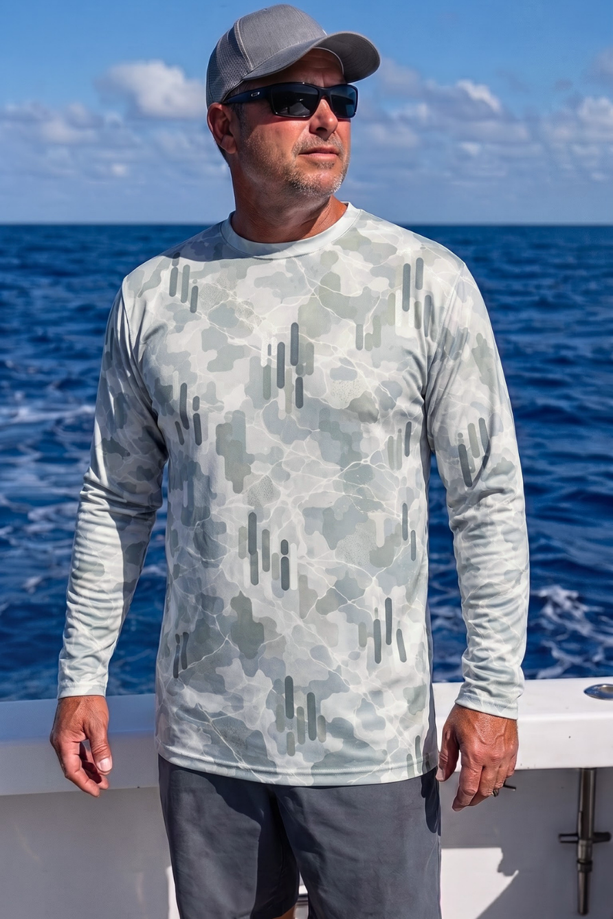 Performance Fishing Long Sleeve - Glacier Camo Salmon Shadow - ULS584K image 3