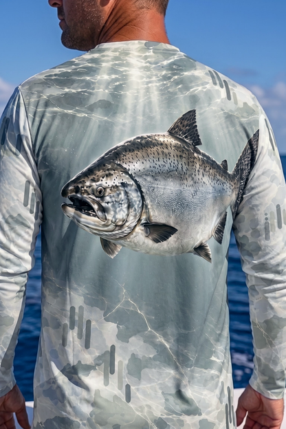 Performance Fishing Long Sleeve - Glacier Camo Salmon Shadow - ULS584K image 4
