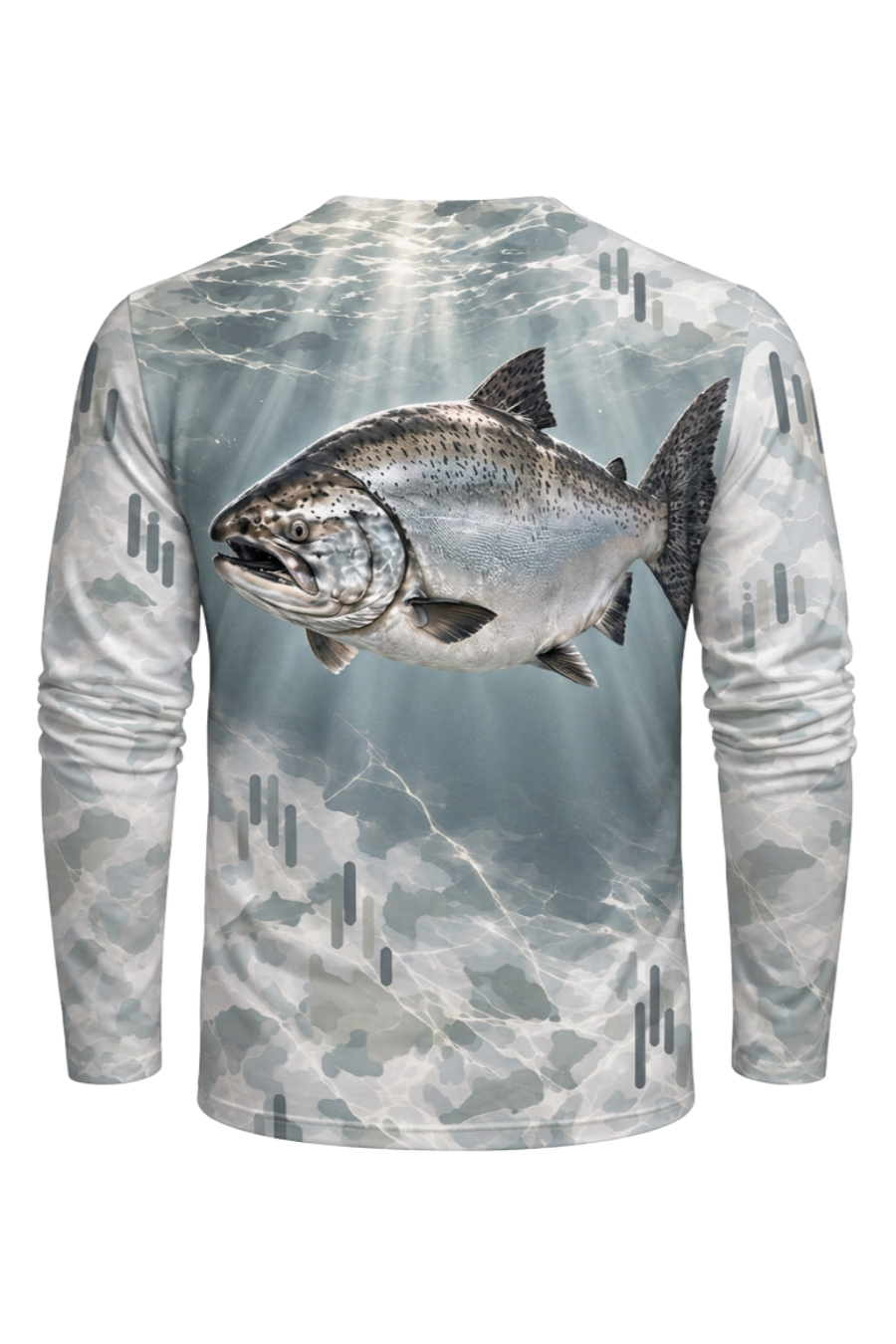 Performance Fishing Long Sleeve - Glacier Camo Salmon Shadow - ULS584K image 5