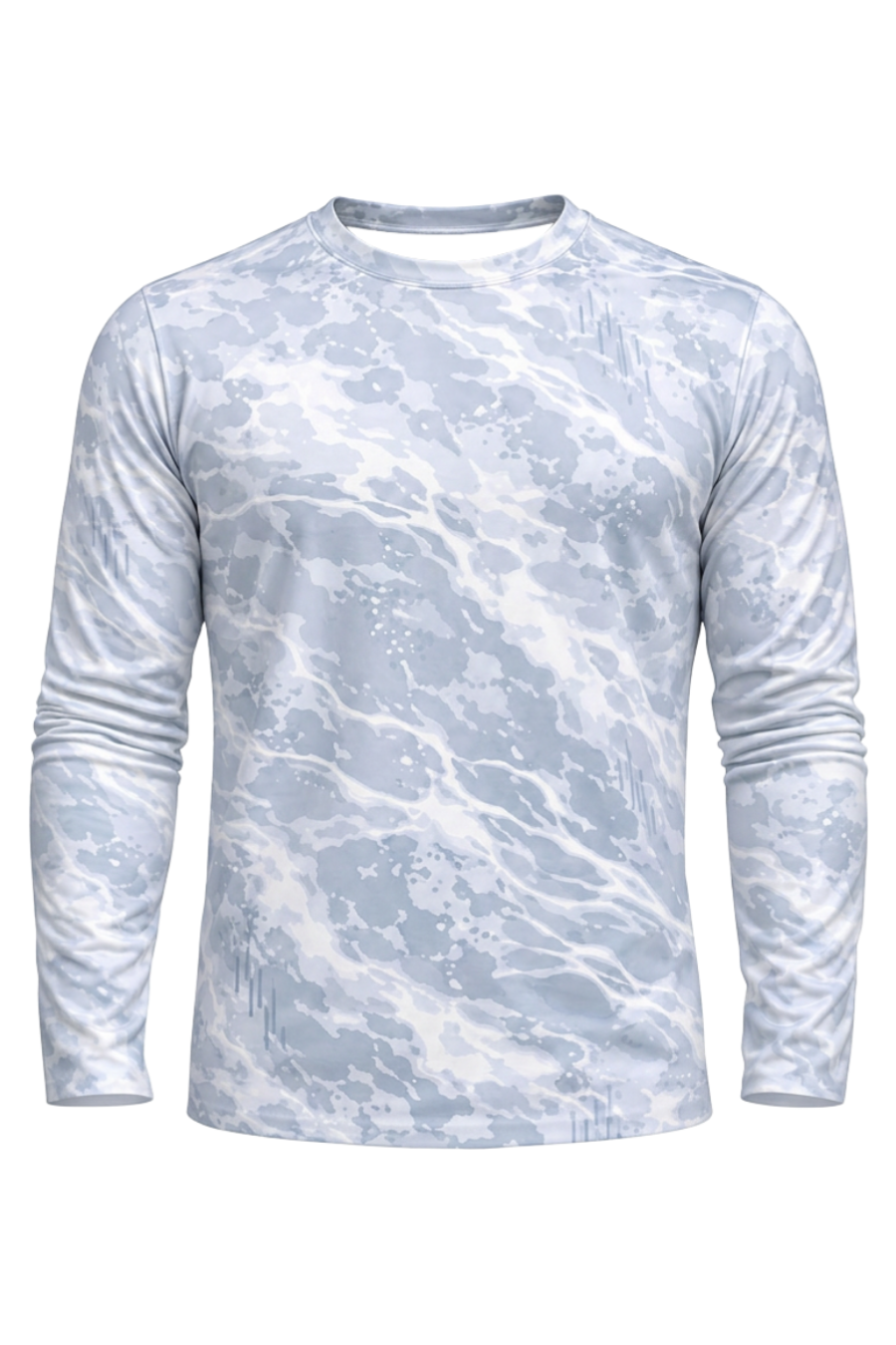 Performance Fishing Long Sleeve - Silver Steelhead Whitewater Leap - ULS585K image 6