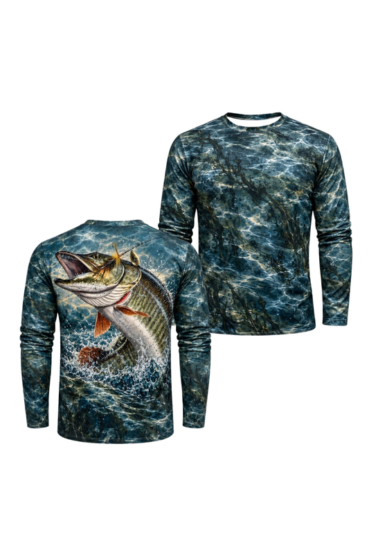 Performance Fishing Long Sleeve - Deep Water Musky Strike - ULS586K image 1