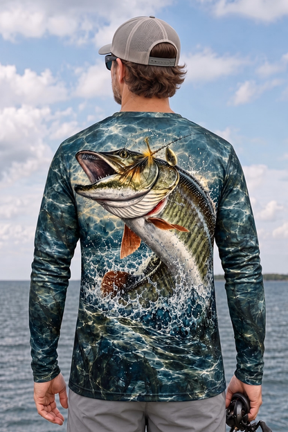 Performance Fishing Long Sleeve - Deep Water Musky Strike - ULS586K image 2