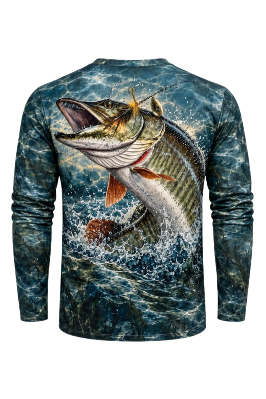Performance Fishing Long Sleeve - Deep Water Musky Strike - ULS586K image 5