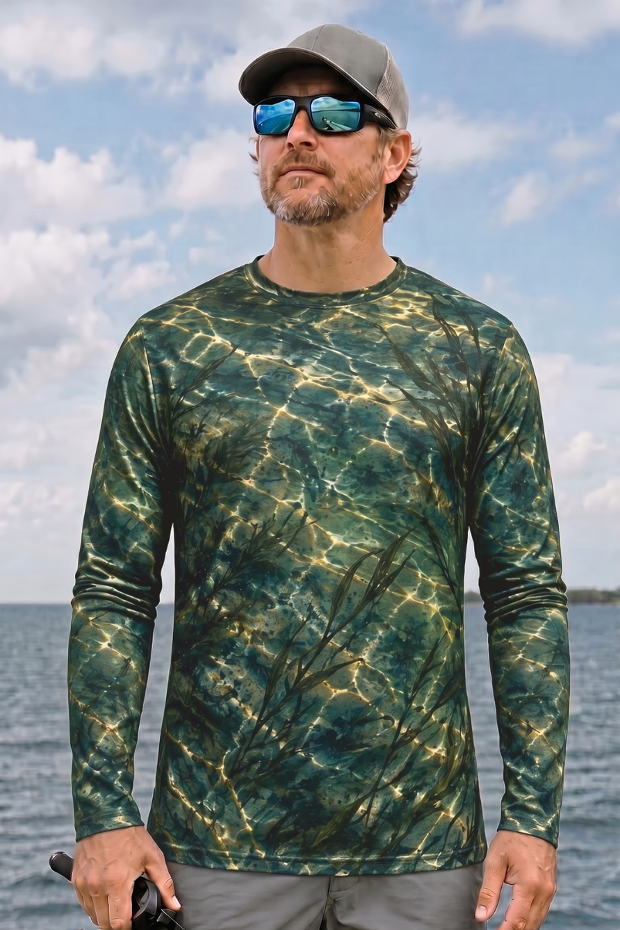 Performance Fishing Long Sleeve - Sunlit Weedbed Musky Ambush - ULS587K image 3