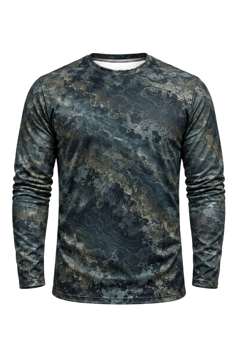 Performance Fishing Long Sleeve - Dark Rock Musky Apex - ULS588K image 6