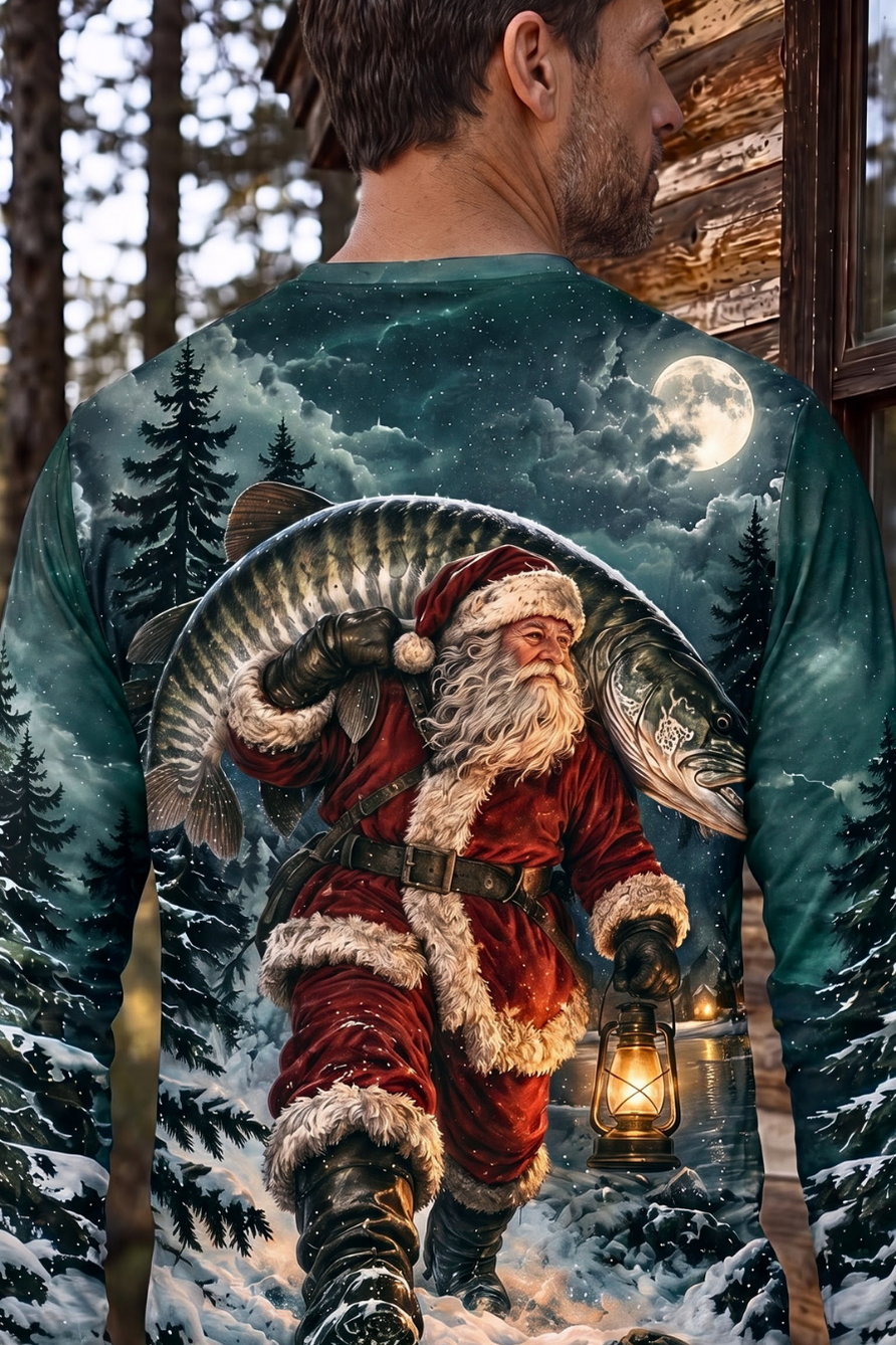 Performance Fishing Long Sleeve - Moonlight Santa Musky Winter - ULS591K image 4