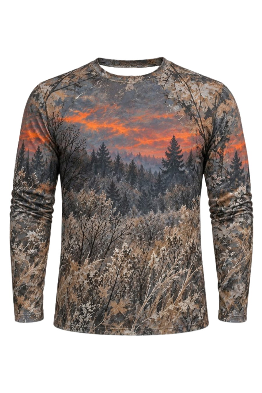 Performance Hunting Long Sleeve - Sunset Timber Whitetail Deer - ULS594K image 6