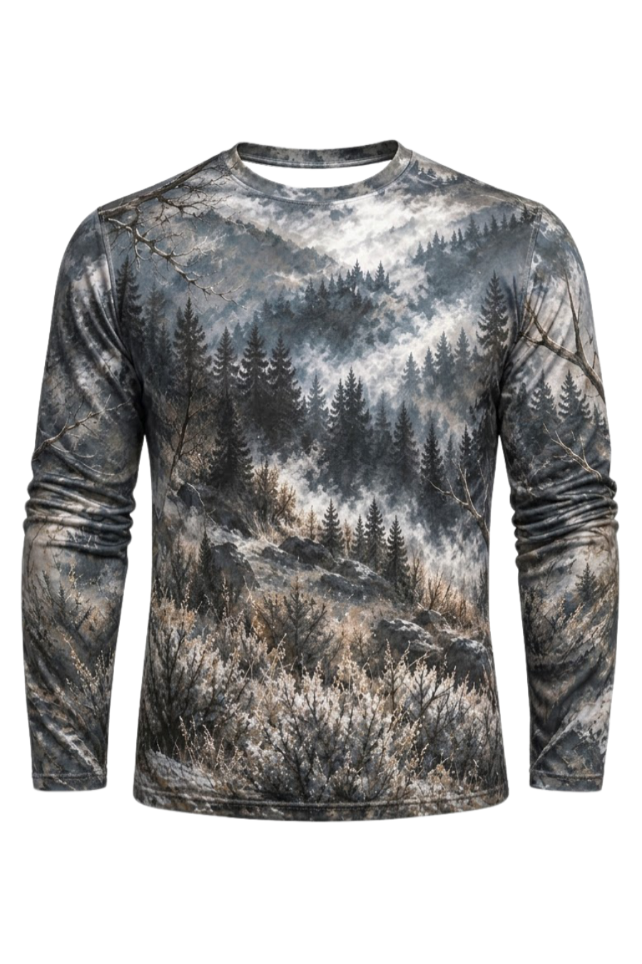 Performance Hunting Long Sleeve - Misty Mountain Elk Pair - ULS595K image 6