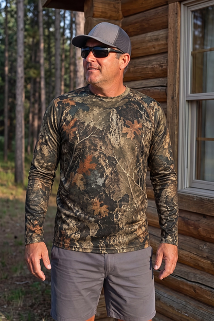 Performance Hunting Long Sleeve - Sunset Ridge Leaping Whitetail - ULS596K image 3