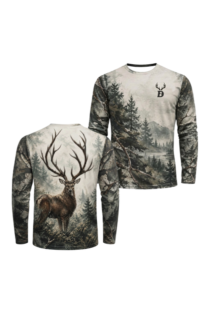 Performance Hunting Long Sleeve - Misty Pine Red Deer - ULS597K image 1