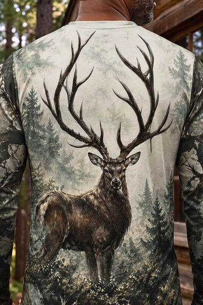 Performance Hunting Long Sleeve - Misty Pine Red Deer - ULS597K image 4