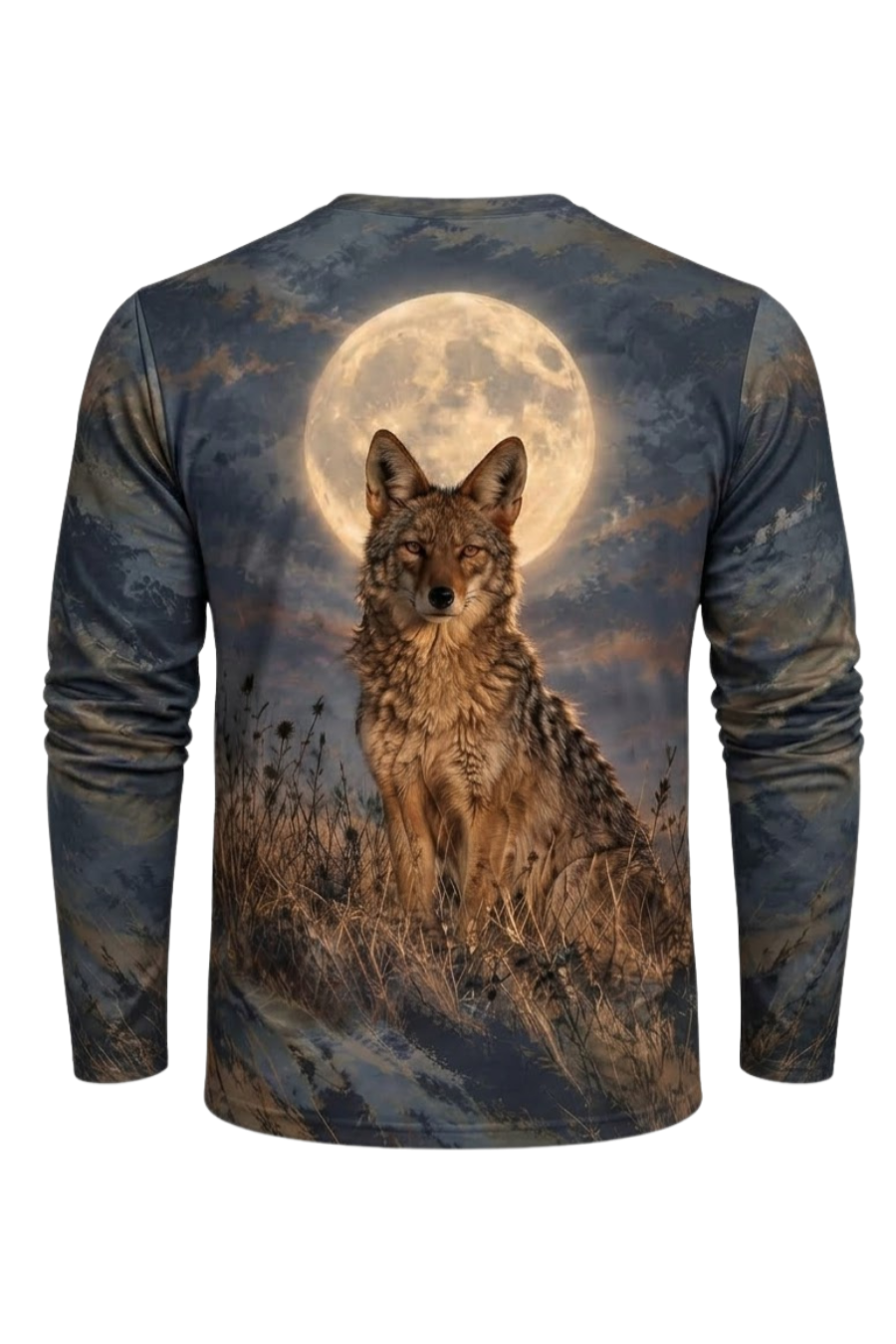 Performance Hunting Long Sleeve - Full Moon Howling Coyote - ULS598K image 6