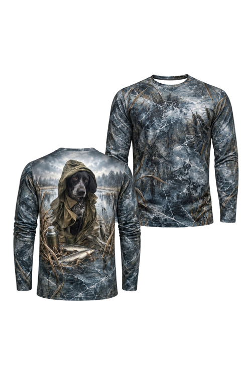 Performance Hunting Long Sleeve - Frozen Marsh GSP Pointer - ULS599K image 1