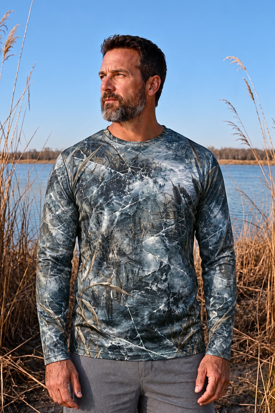 Performance Hunting Long Sleeve - Frozen Marsh GSP Pointer - ULS599K image 3