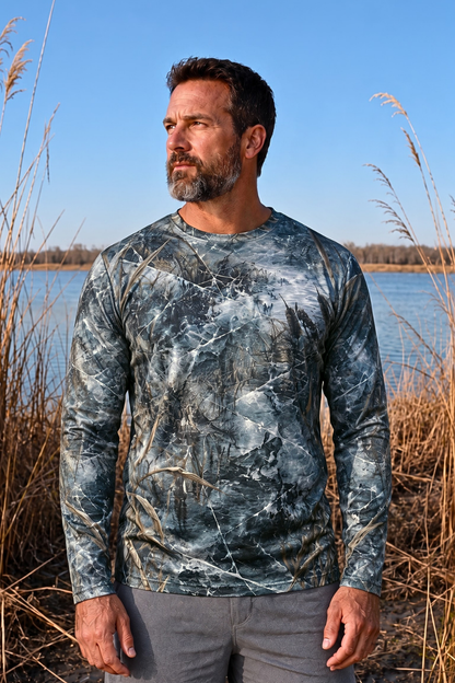 Performance Hunting Long Sleeve - Frozen Marsh GSP Pointer - ULS599K image 3