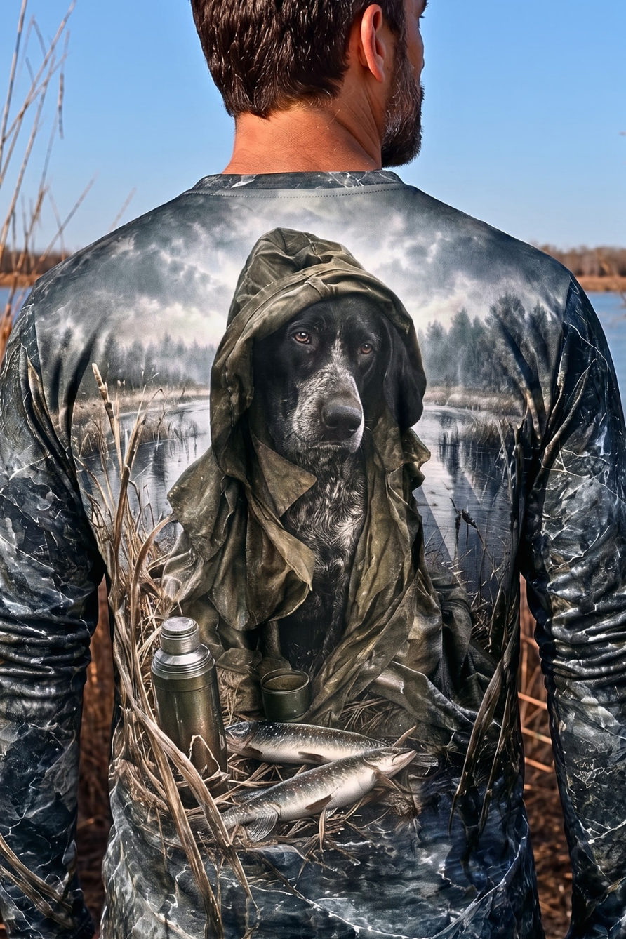 Performance Hunting Long Sleeve - Frozen Marsh GSP Pointer - ULS599K image 4