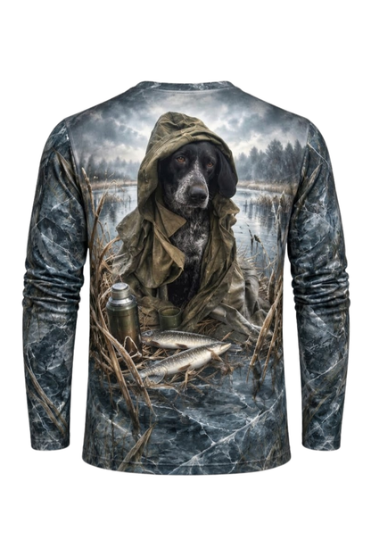 Performance Hunting Long Sleeve - Frozen Marsh GSP Pointer - ULS599K image 5