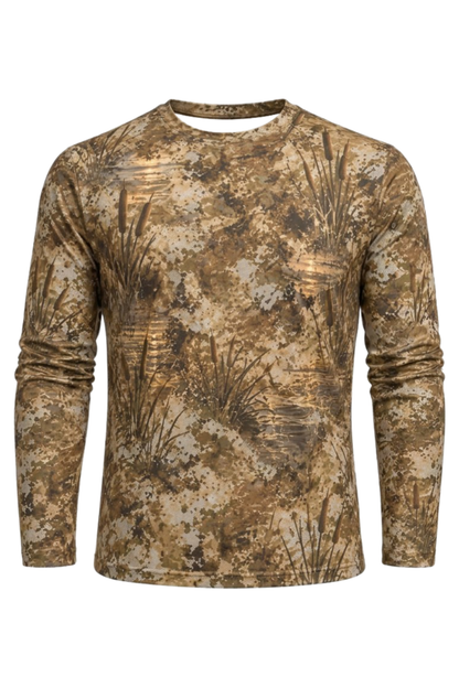 Performance Hunting Long Sleeve - Golden Marsh Mallard Takeoff - ULS601K image 6