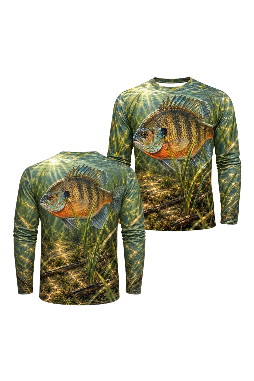 Performance Fishing Long Sleeve - Sunlit Shallows Bluegill - ULS607K image 1