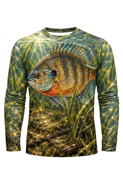 Performance Fishing Long Sleeve - Sunlit Shallows Bluegill - ULS607K image 5