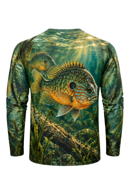Performance Fishing Long Sleeve - Sunlit Pumpkinseed - ULS608K image 6