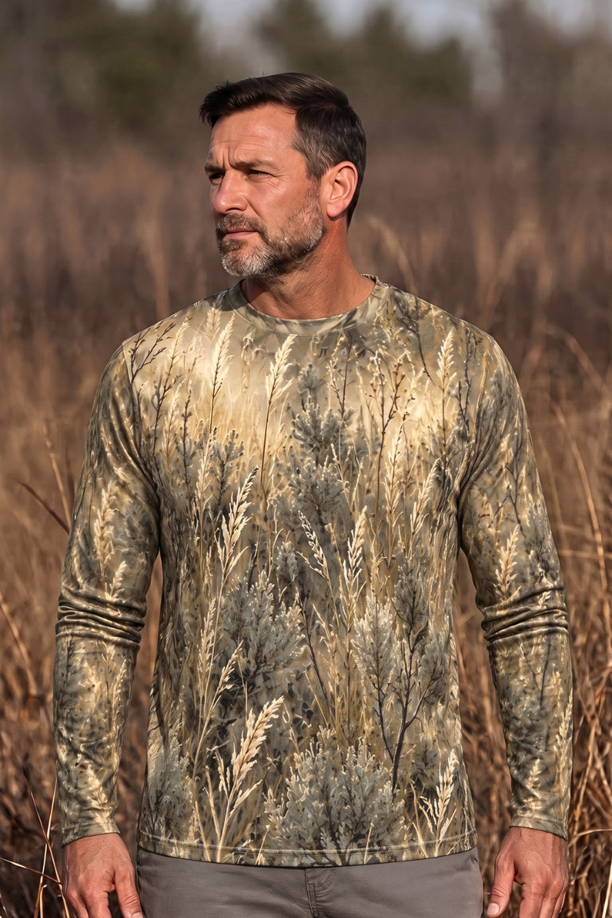 Performance Hunting Long Sleeve - Brushland Grouse Takeoff - ULS610K image 3