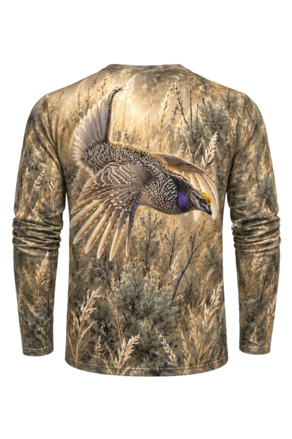 Performance Hunting Long Sleeve - Brushland Grouse Takeoff - ULS610K image 5