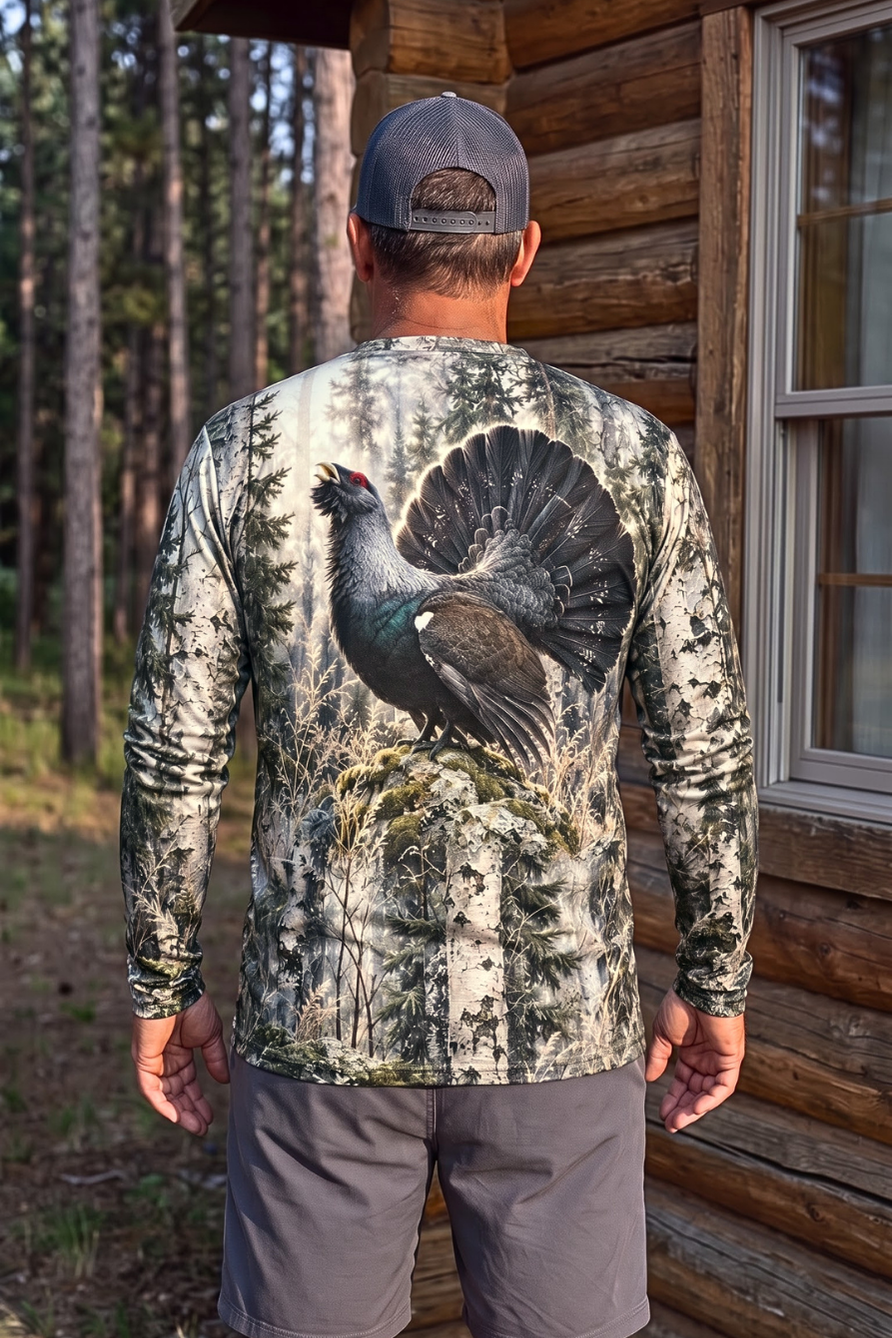 Performance Hunting Long Sleeve - Birch Forest Capercaillie - ULS611K image 2