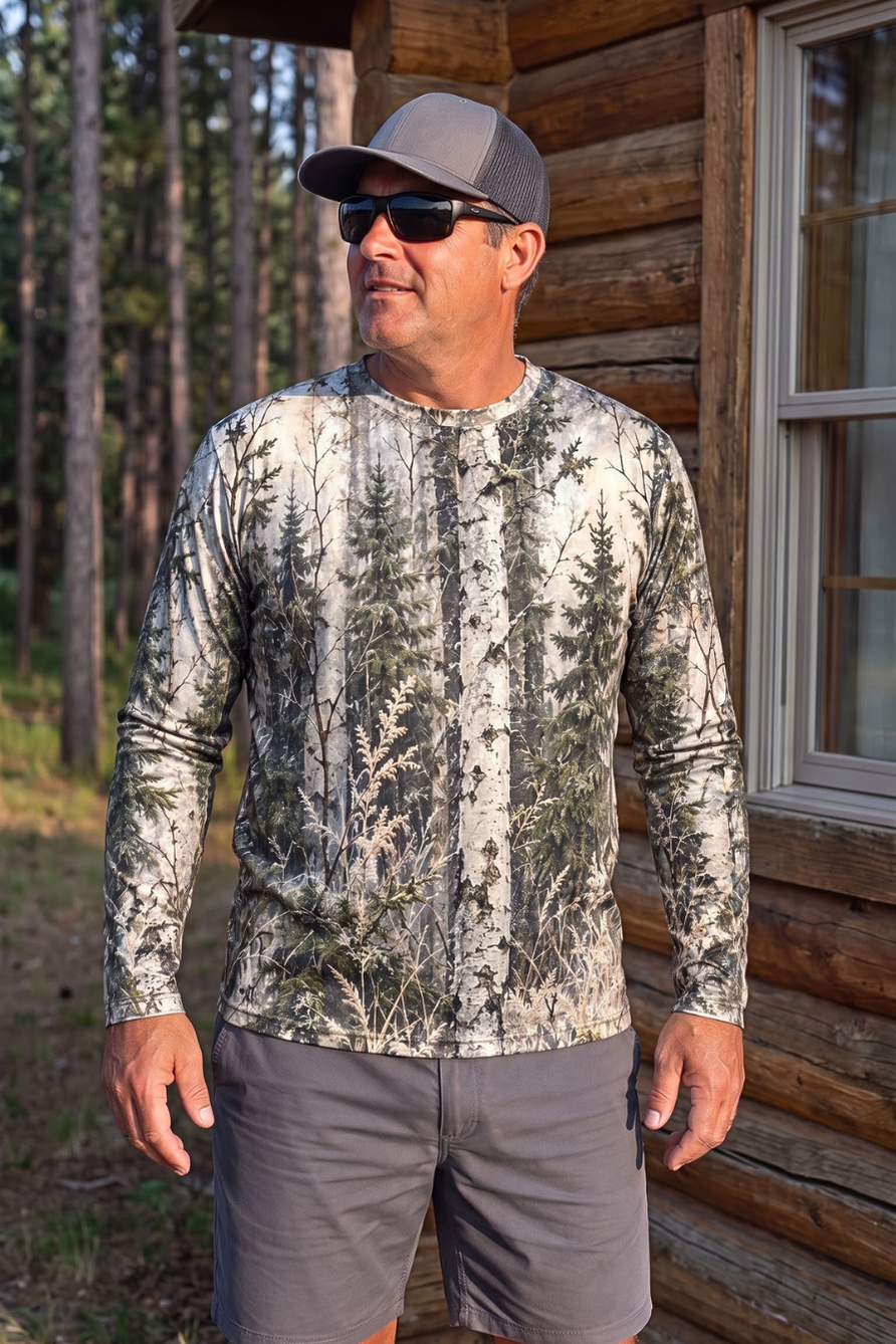 Performance Hunting Long Sleeve - Birch Forest Capercaillie - ULS611K image 3