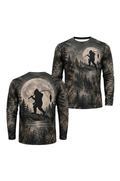 Performance Fishing Long Sleeve - Moonlight Bigfoot Angler - ULS613K image 1